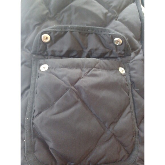 Woolrich black quilted puffer vest womens S zipper pockets down filled classic - Picture 5 of 10